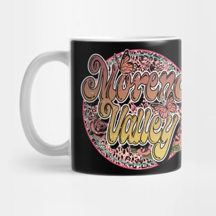 Graphic Proud Moreno Name Flower Birthday 70s 80s 90s Vintage Styles Mug